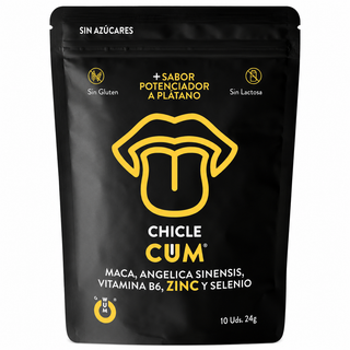WUG SEX SENSE - CUM EJACULATION INCREASE GUM & SEMEN BANANA FLAVOR 10 UNITS
