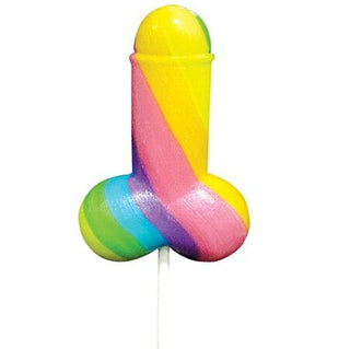 PRIDE - SPENCER & FLEETWOOD RAINBOW COCK LGBT LOLLIPOP