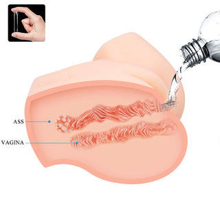CRAZY BULL - REALISTIC VAGINA AND ANUS DOUBLE VIBRATION
