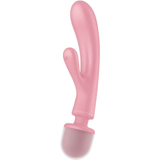 APMIERINĀTĀJS - TRIPLE LOVER RABIT VIBRATOR MASAGER ROZĀ