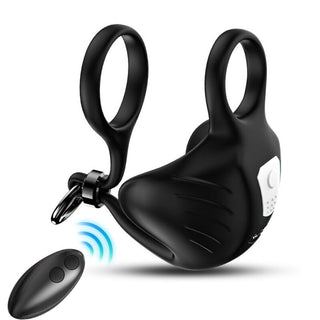 ARMONY - MANTA SCROTUM VIBRATOR RING REMOTE CONTROL BLACK