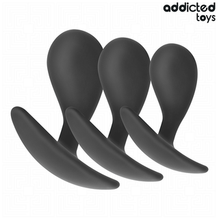 ADDICTED TOYS - SET OF 3 ANAL PLUG SILICONE MODEL 3