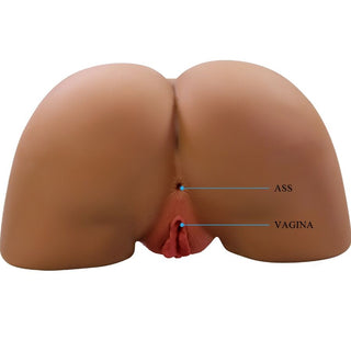 CRAZY BULL - GERIANN REALISTIC FEMALE BUTT VIBRATOR AND SUCKER WITH SOUND 5.5 KG