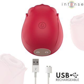 INTENSE - CAMELLIA CLITORAL SUCTION ROSE BY WAVES BORDEAUX