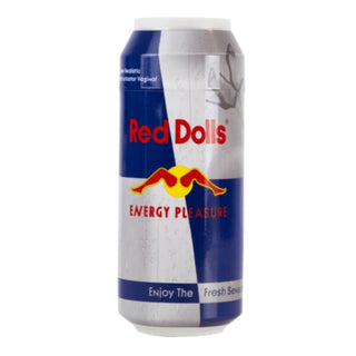 ALIVE - RED DOLL MALE MASTURBATOR VAGINA ENERGETIC DRINK CAN